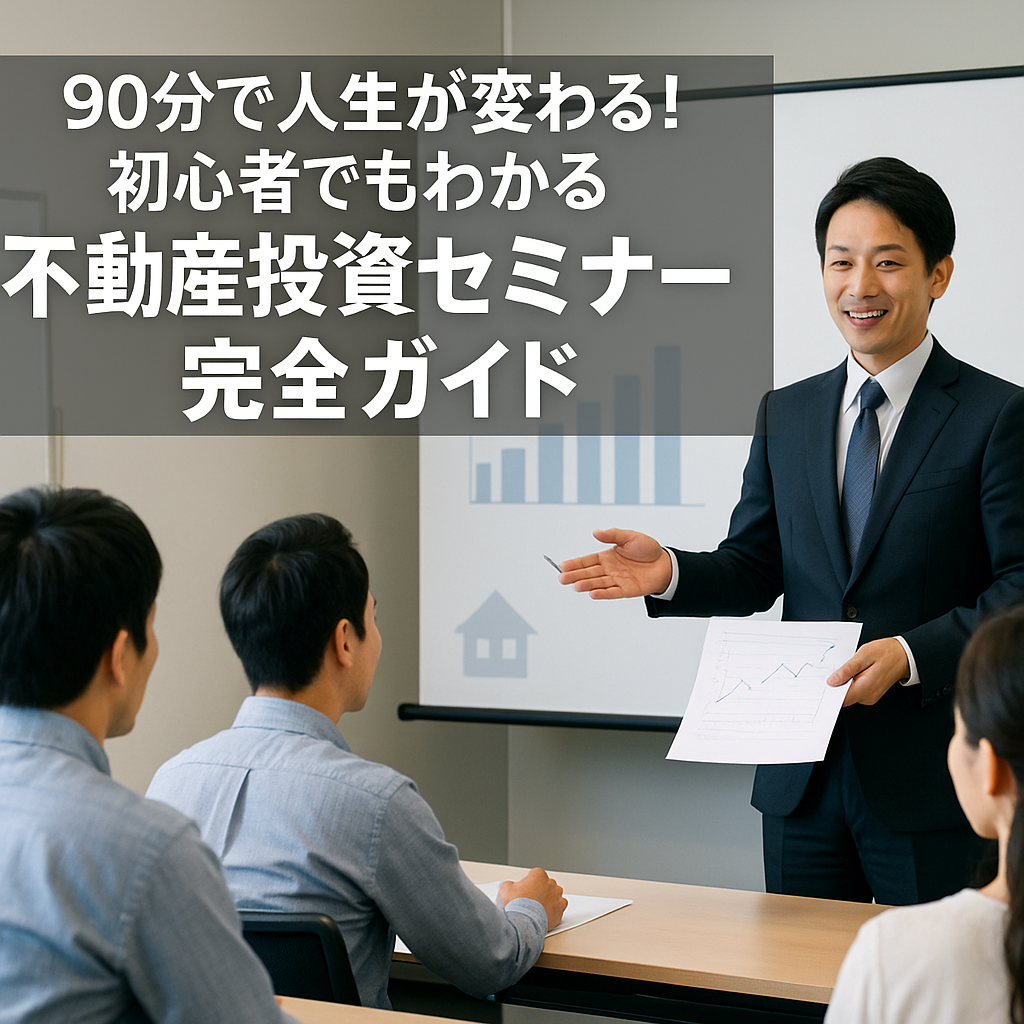 90分で人生が変わる！初心者でもわかる不動産投資セミナー完全ガイドのイメージ（日本人講師・参加者）